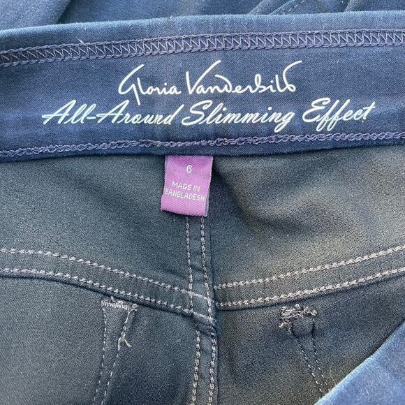 GLORIA VANDERBILT, SIZE 6, BLUE, SLIMMING EFFECT JEGGINGS - Picture 3 of 4